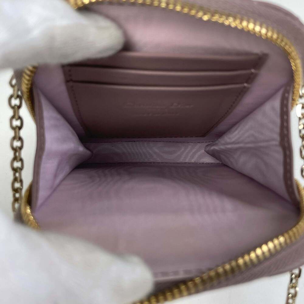 CHRISTIAN DIOR Purple Leather Shoulder Bag - Picture 7 of 8